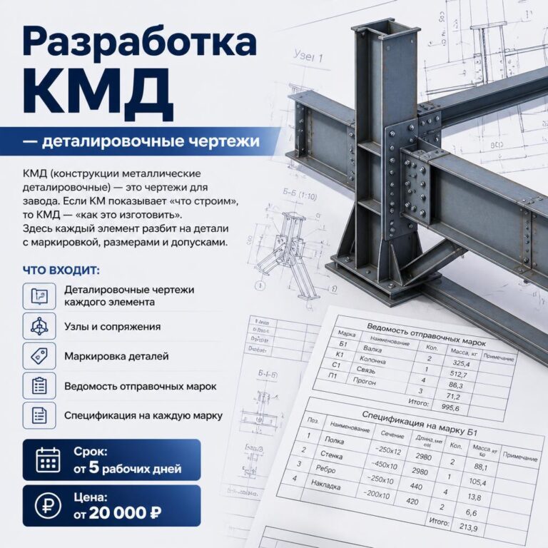 Разработка КМД — деталировочные чертежи